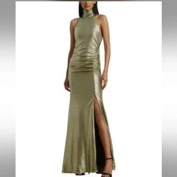 LAUREN/POLO RALPH LAUREN GOWN Color:GREEN Size: 16 Retail: $295.0 - Picture 1 of 2